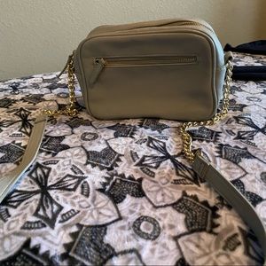 Grey shoulder bag